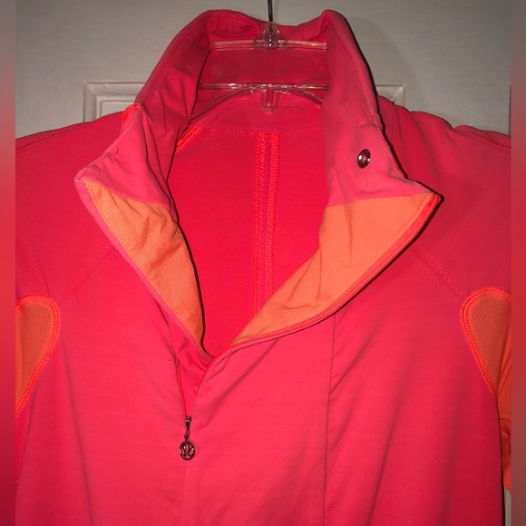 Lululemon Athletica Lululemon Run Reflect Pullover Pink/Orange Half Zip Small - Picture 4 of 14